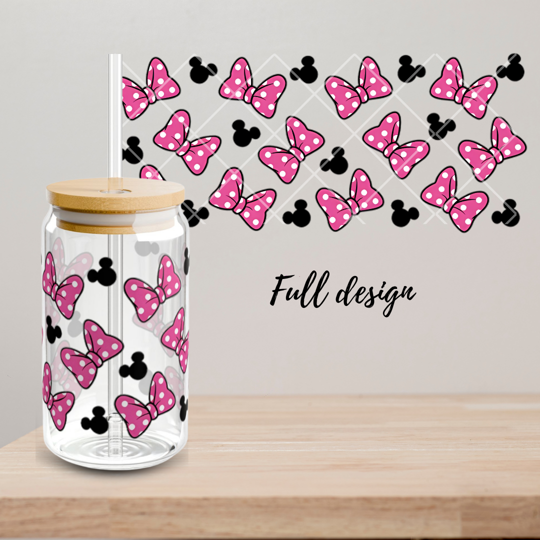 Minnie Mouse Glass Cup