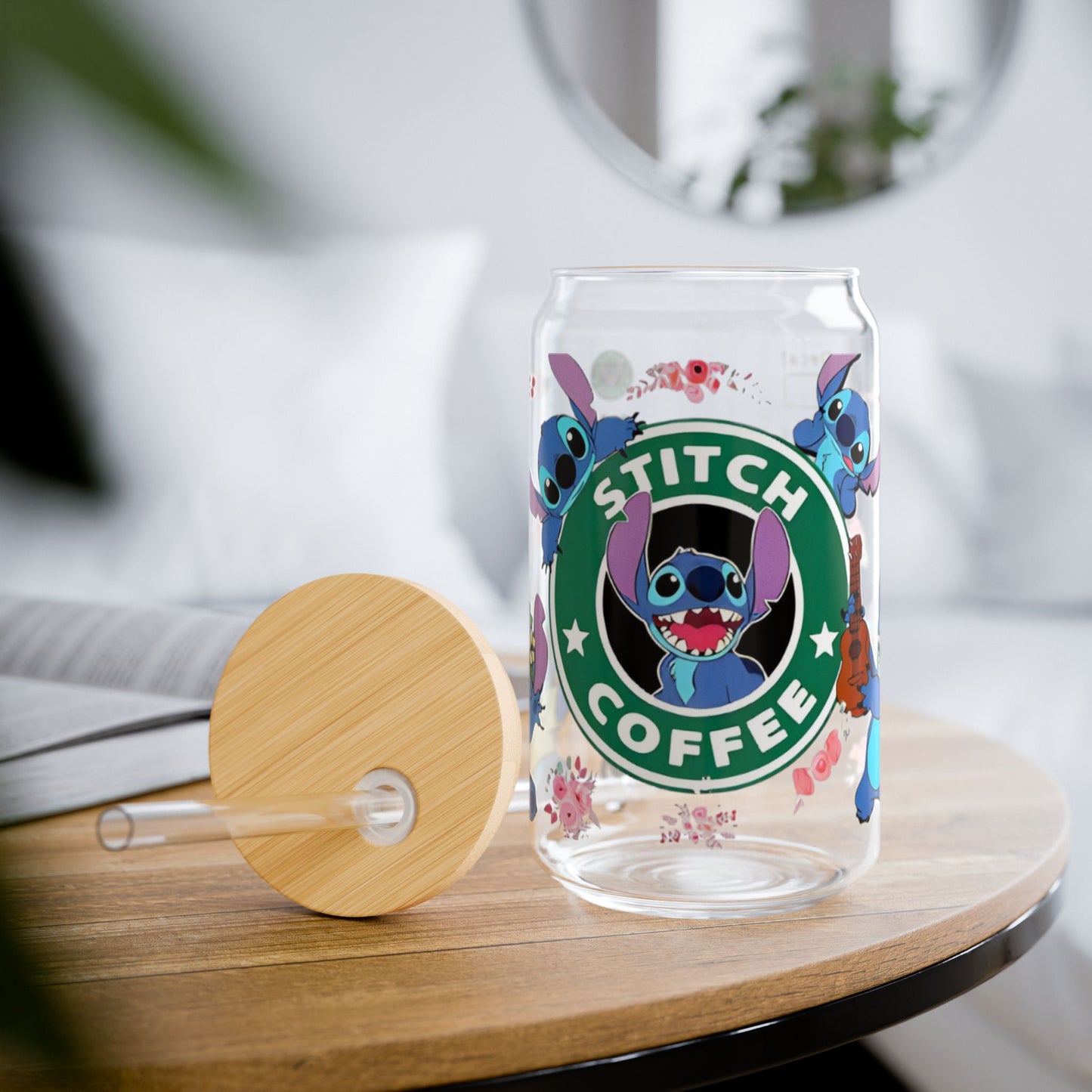 Stitch Coffee Glass Cup