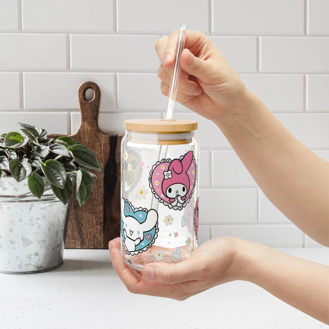 Cinnamoroll and Melody Glass Cup