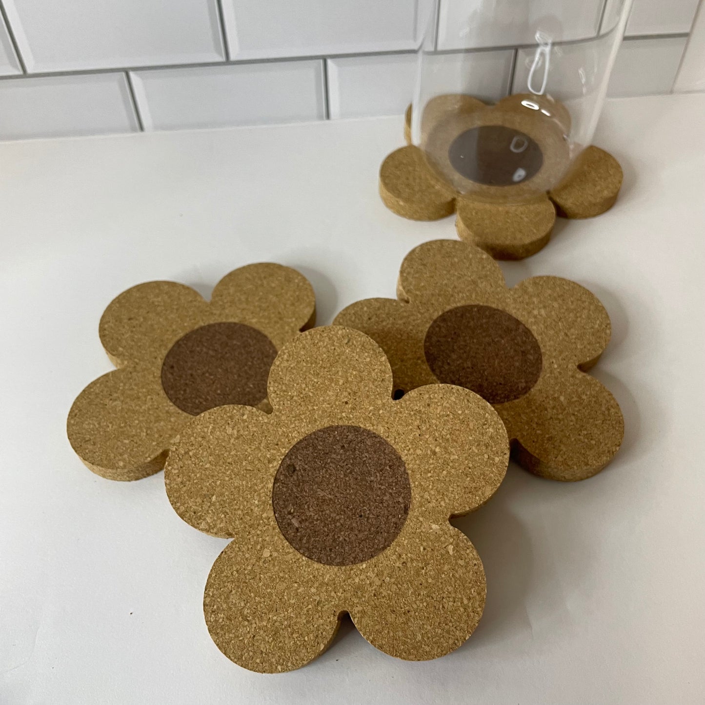 Flower Cork Coaster