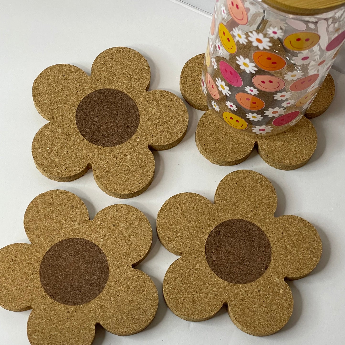 Flower Cork Coaster