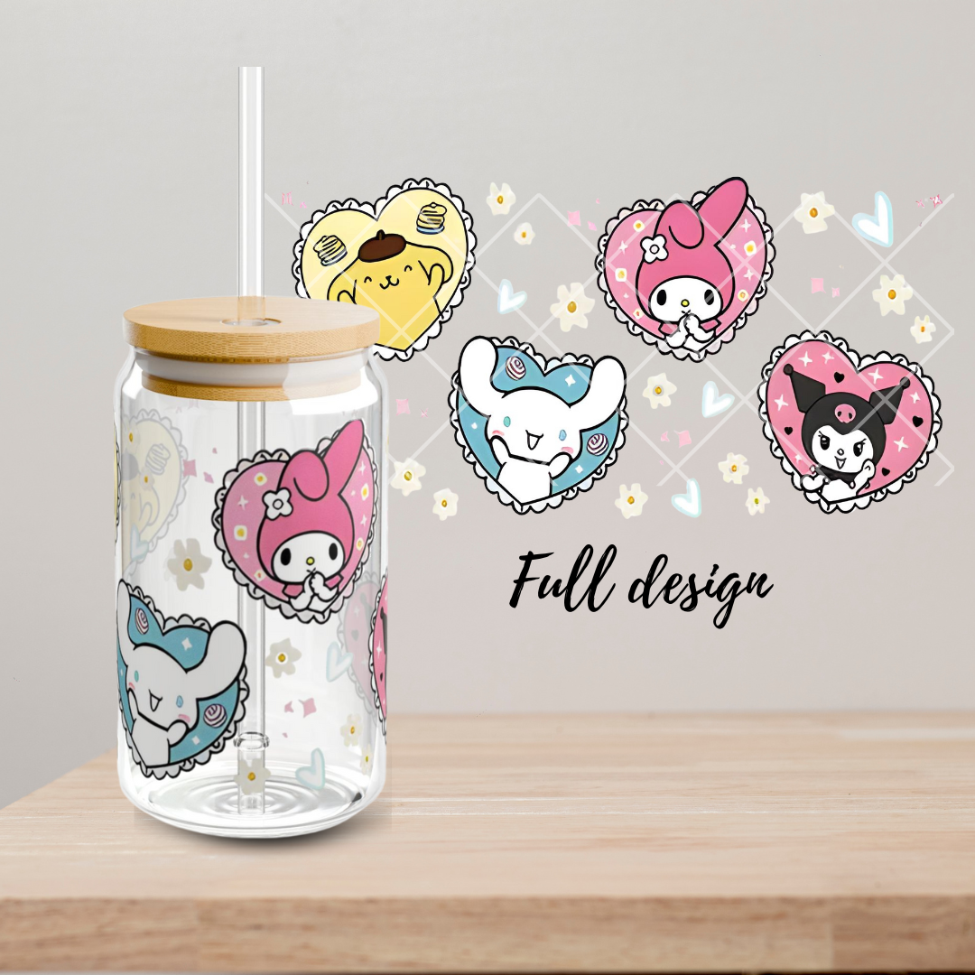 Cinnamoroll and Melody Glass Cup