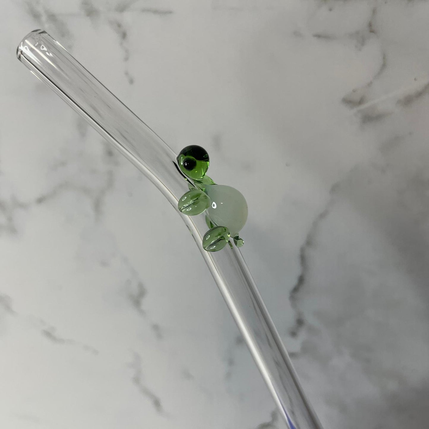 Turtle Glass Straw