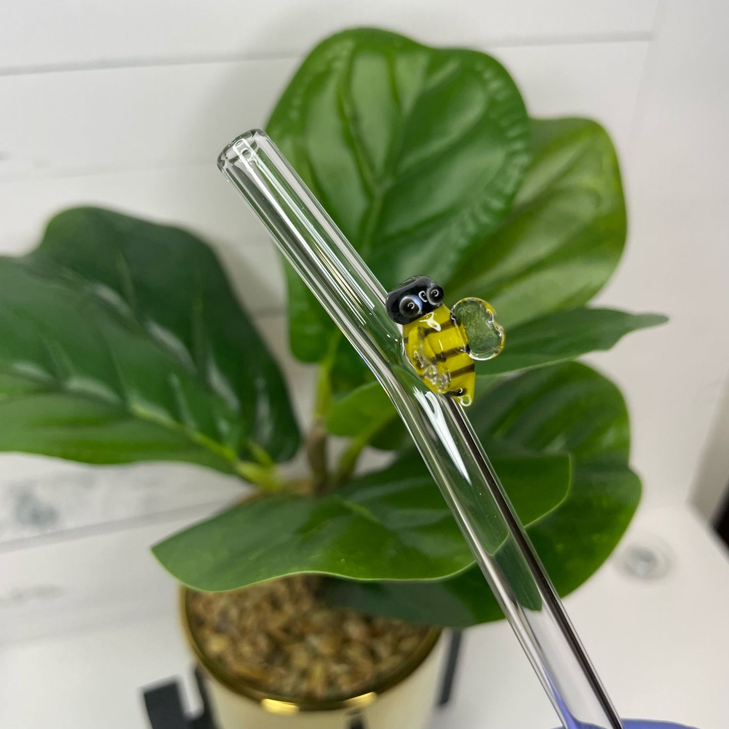 Bee Glass Straw