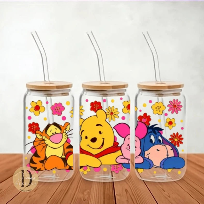 Winnie the Pooh and Friends Glass Can