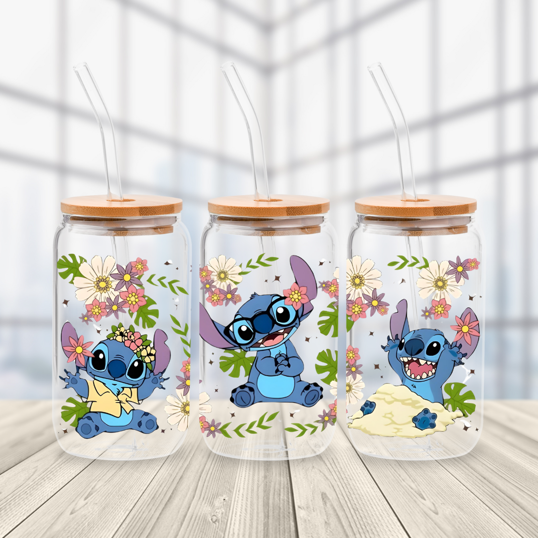 Stitch #102 Glass Cup