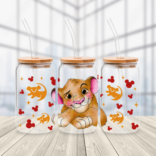 Lion King Glass Cup