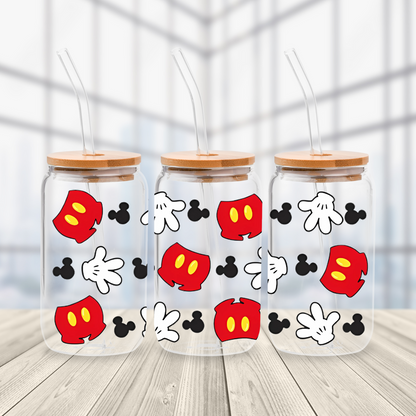 Mickey Mouse Glass Can