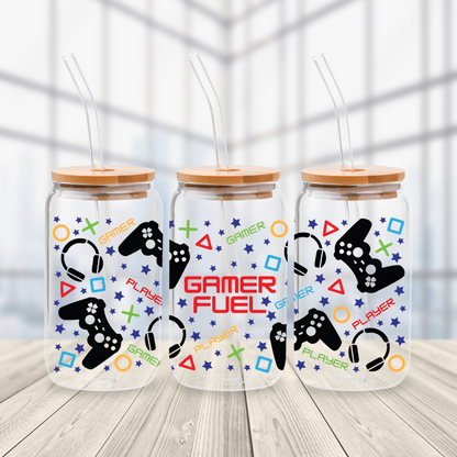 Gamer Fuel Glass Cup