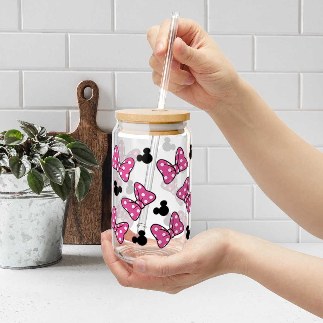 Minnie Mouse Glass Cup