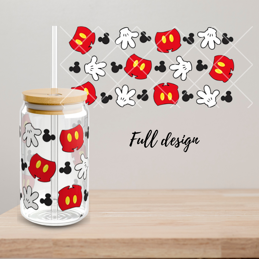 Mickey Mouse Glass Can