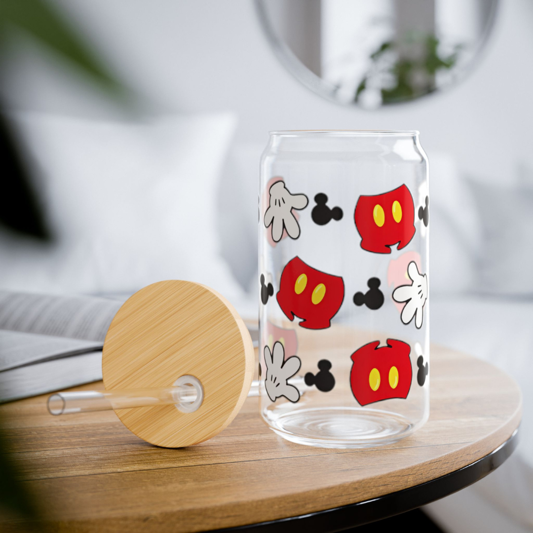 Mickey Mouse Glass Can