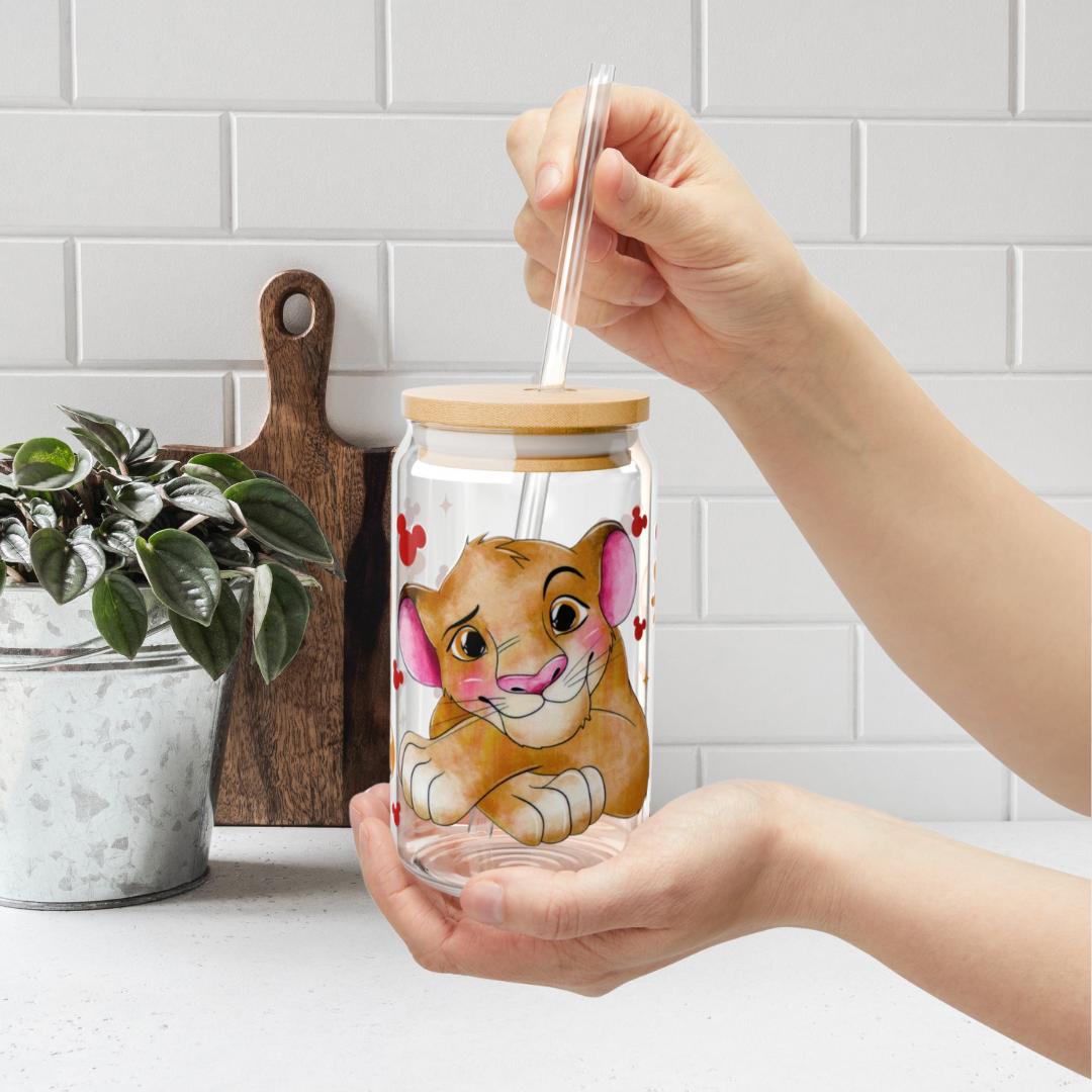 Lion King Glass Cup