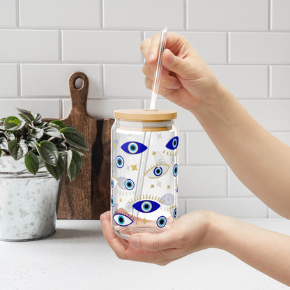 Evil Eye Glass Cup
