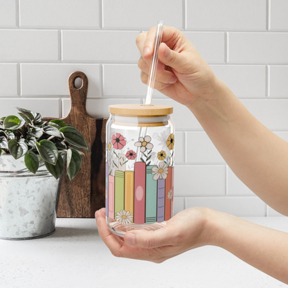 Booklover Glass Cup