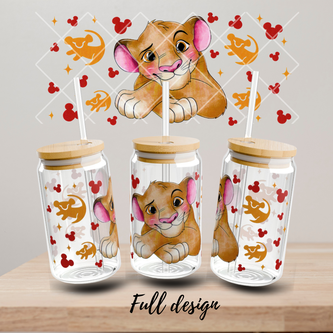 Lion King Glass Cup