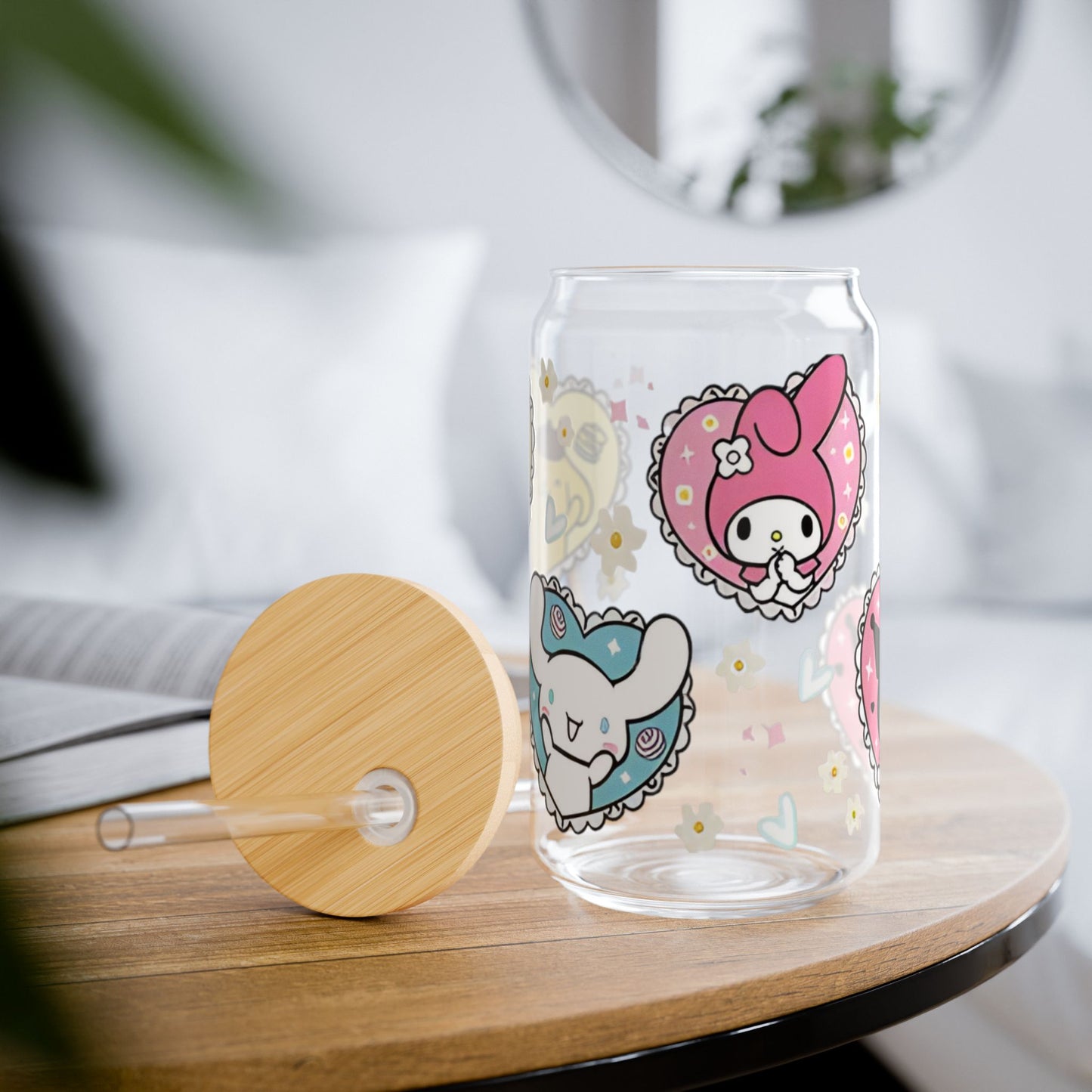 Cinnamoroll and Melody Glass Cup