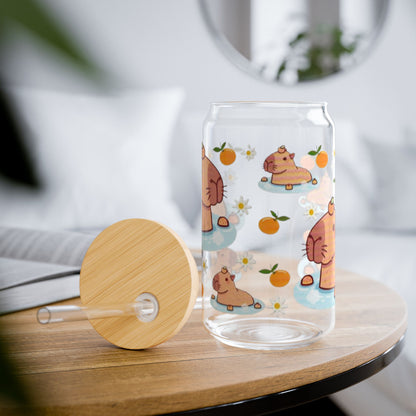 Capybara Glass Cup