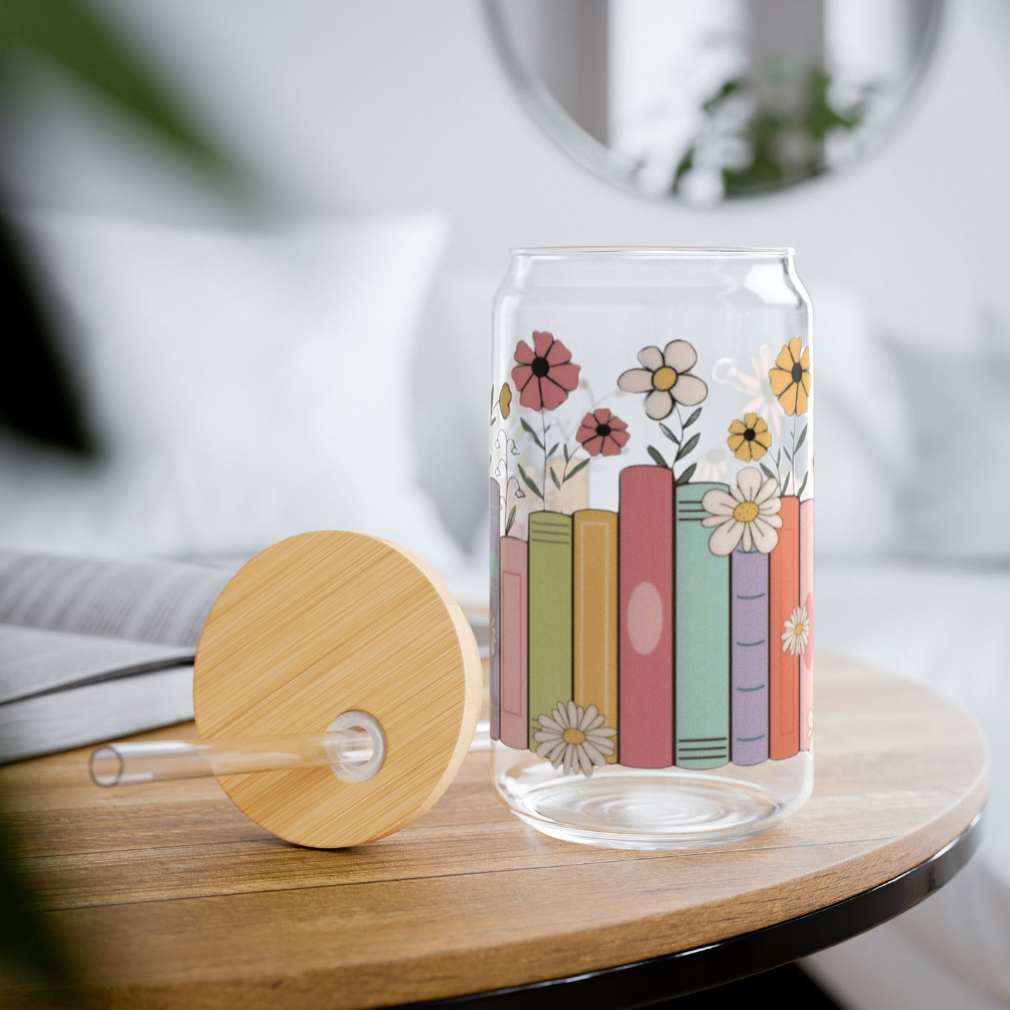 Booklover Glass Cup