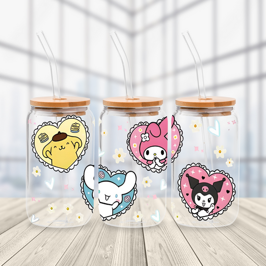 Cinnamoroll and Melody Glass Cup