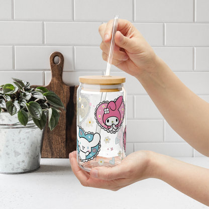 Cinnamoroll and Melody Glass Cup