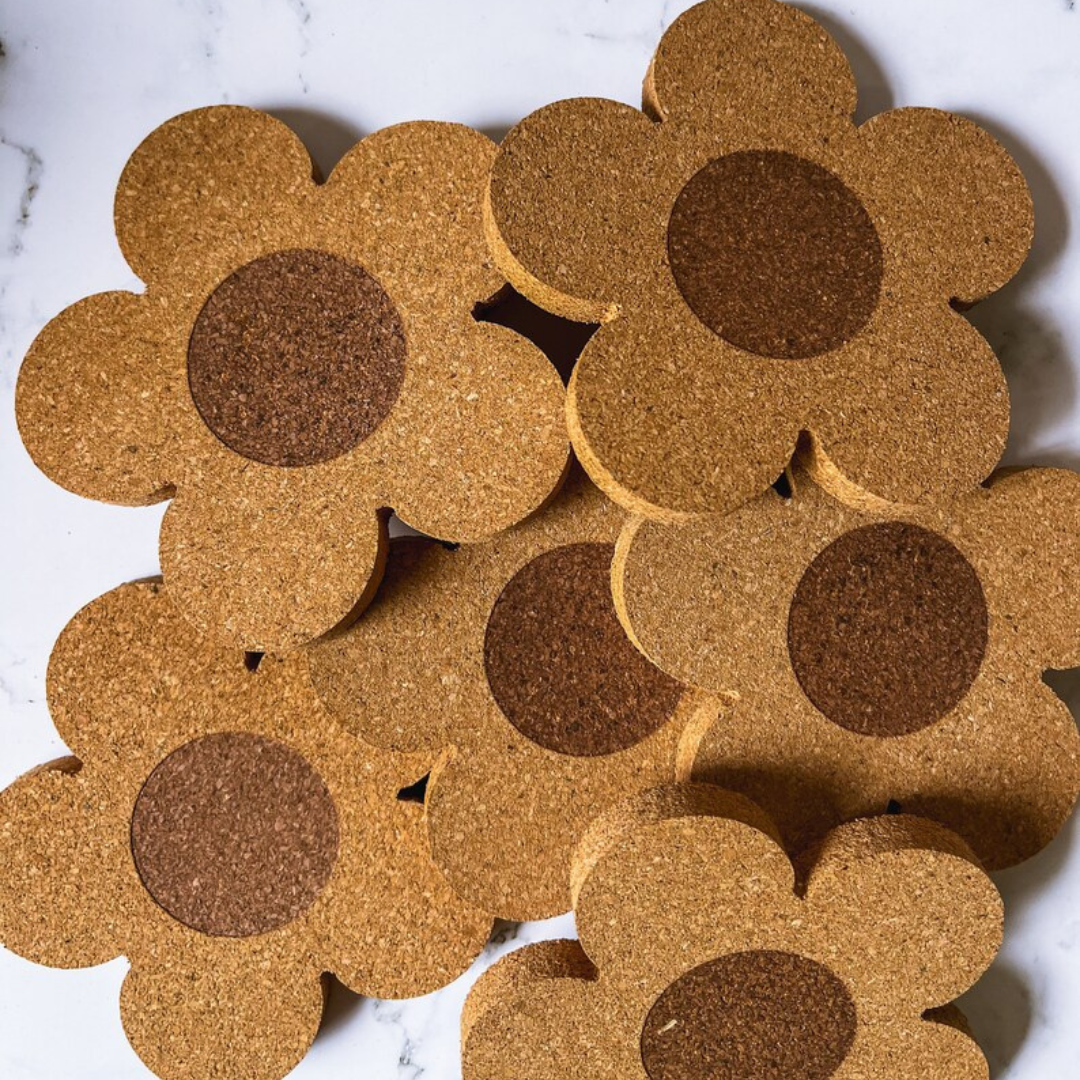 Flower Cork Coaster