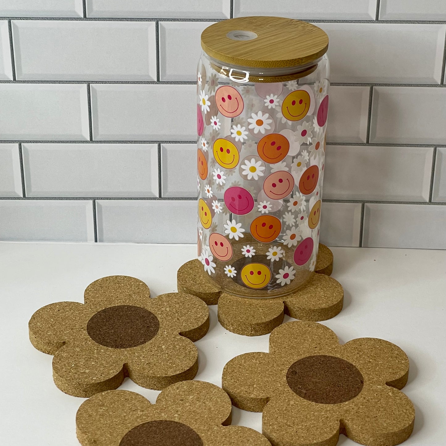 Flower Cork Coaster