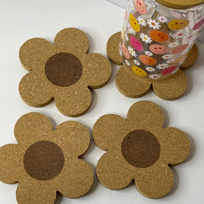Flower Cork Coaster