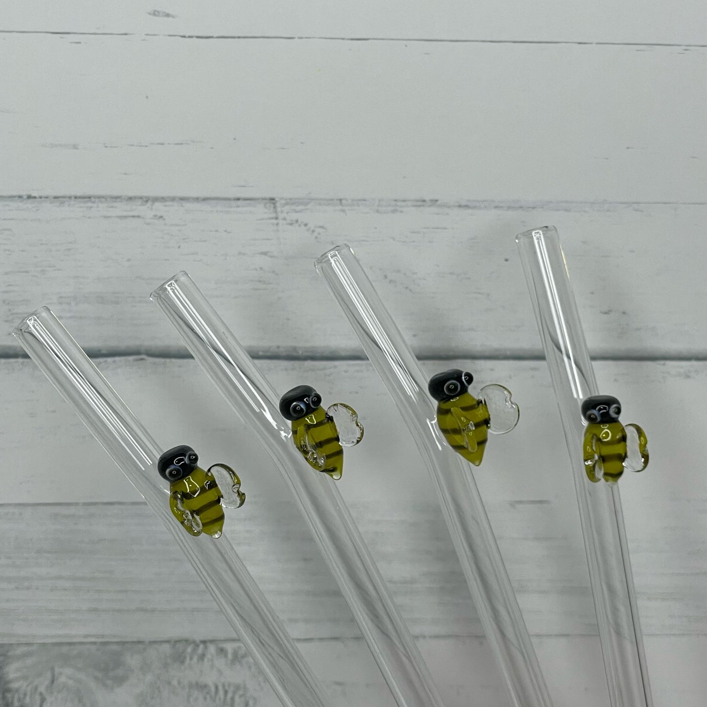 Bee Glass Straw