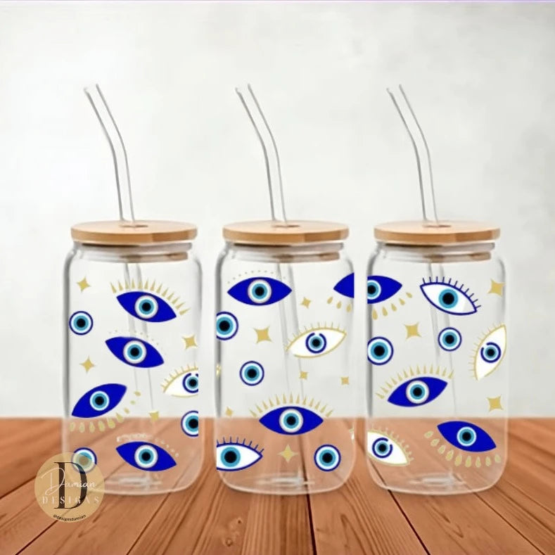 Evil Eye Glass Can