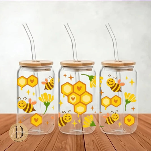 Honey Bee's Glass Can